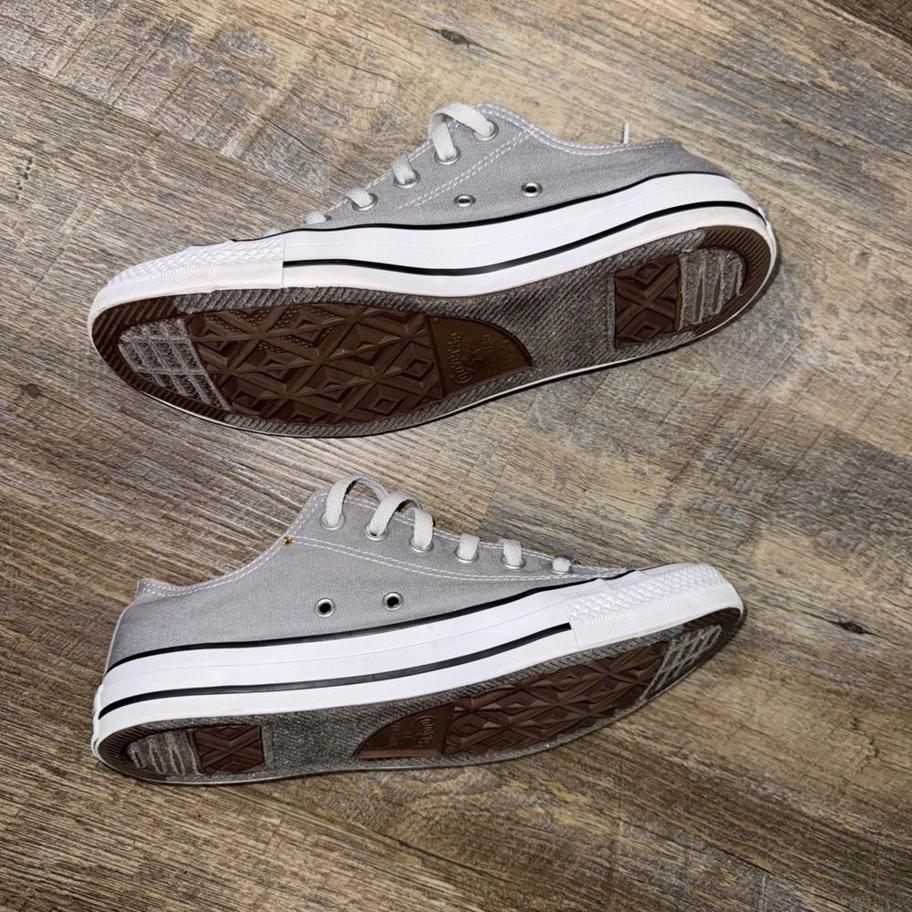 Converse Chuck Taylor All Star Low Top Mens 8 Womens 10 Gray Sneakers 1J713 - Picture 8 of 8